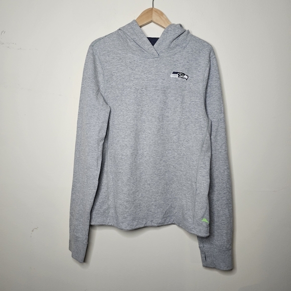 Tommy Bahama Football Seatle Seahawks Reverseable Hoodie Size Medium - Picture 2 of 12